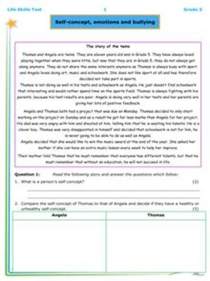 cover image of Grade 5 Life Orientation Test 1: Self-Concept & Emotions
